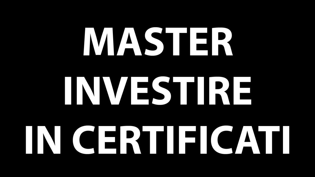 master investire in certificati